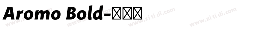 Aromo Bold字体转换